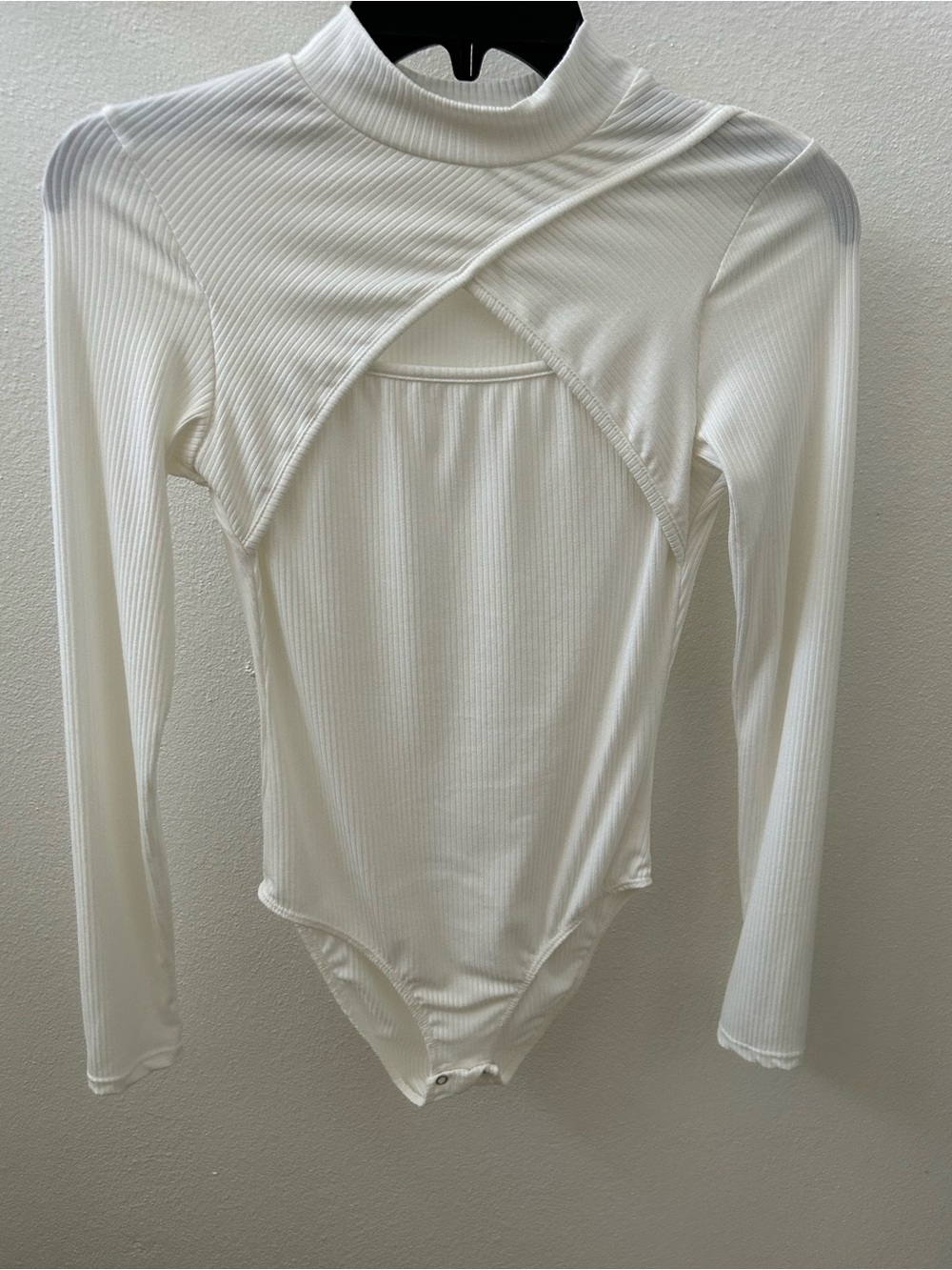 White Long Sleeve Bodysuit